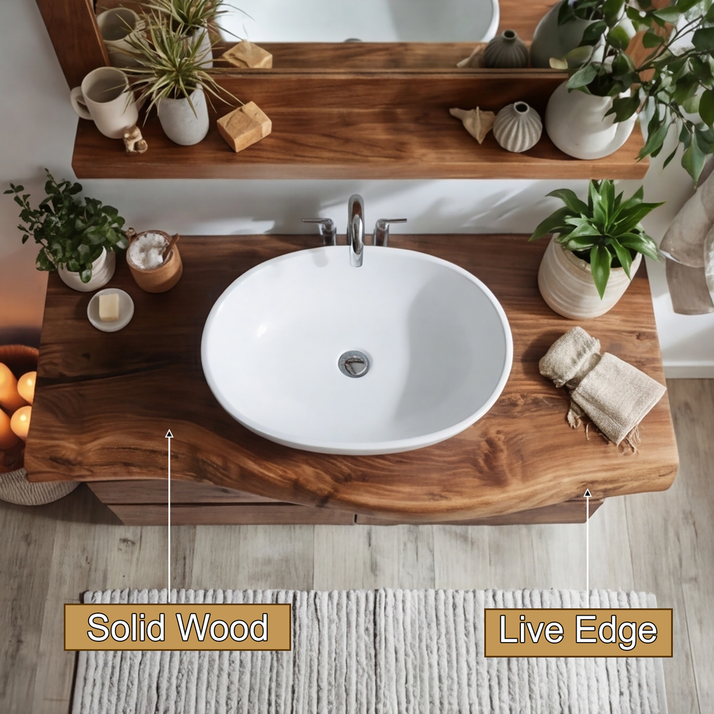 Elarion Ridge Solid Wood Freestanding Bathroom Vanity With Drawers