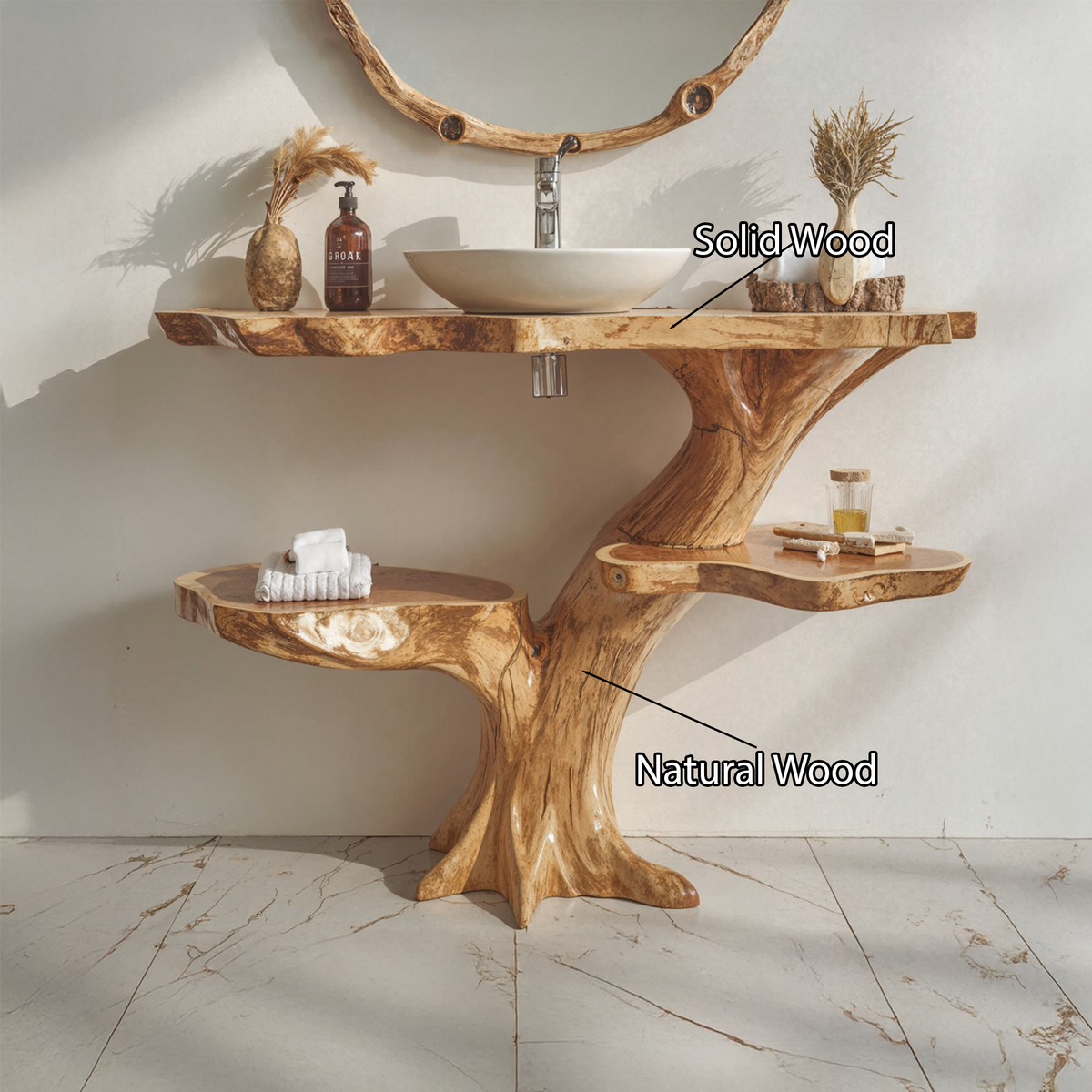 Handcrafted Floating Bathroom Vanity